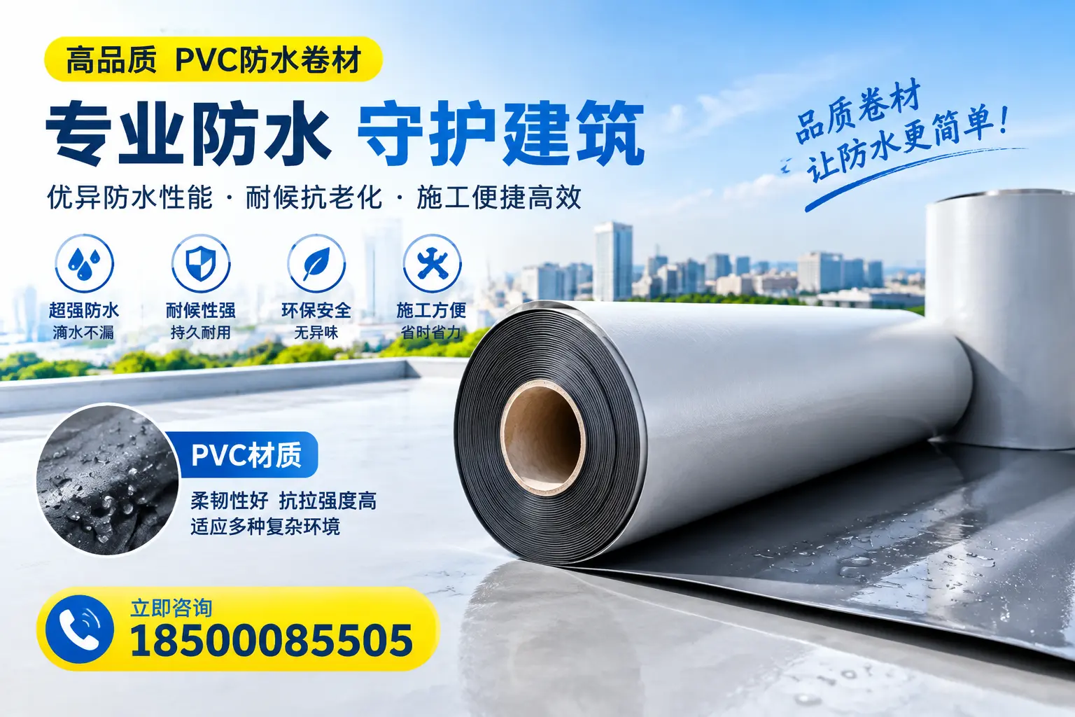 PVC防水卷材的安全性分析,昌都居民需了解的知识